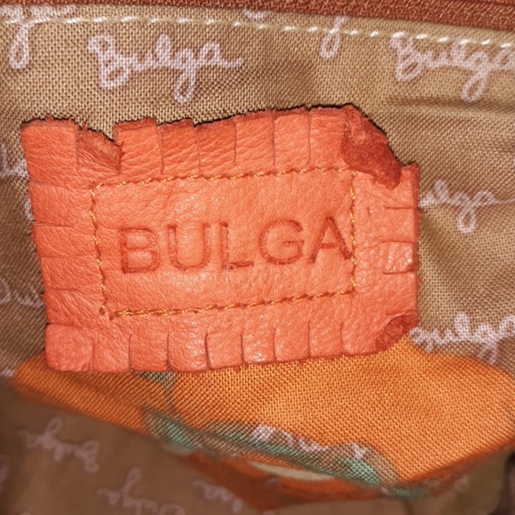 BULGA 😁50 % OFF LEATHER CORAL SHOULDER BAG - Picture 5 of 8